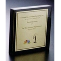 Custom Lucite Square Award w/ Black Background (6"x6"x7/8")